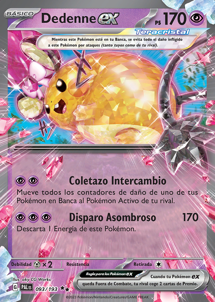 Dedenne Ex Evoluciones En Paldea Trading Card Game