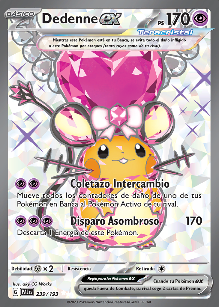 Dedenne Ex Evoluciones En Paldea Trading Card Game