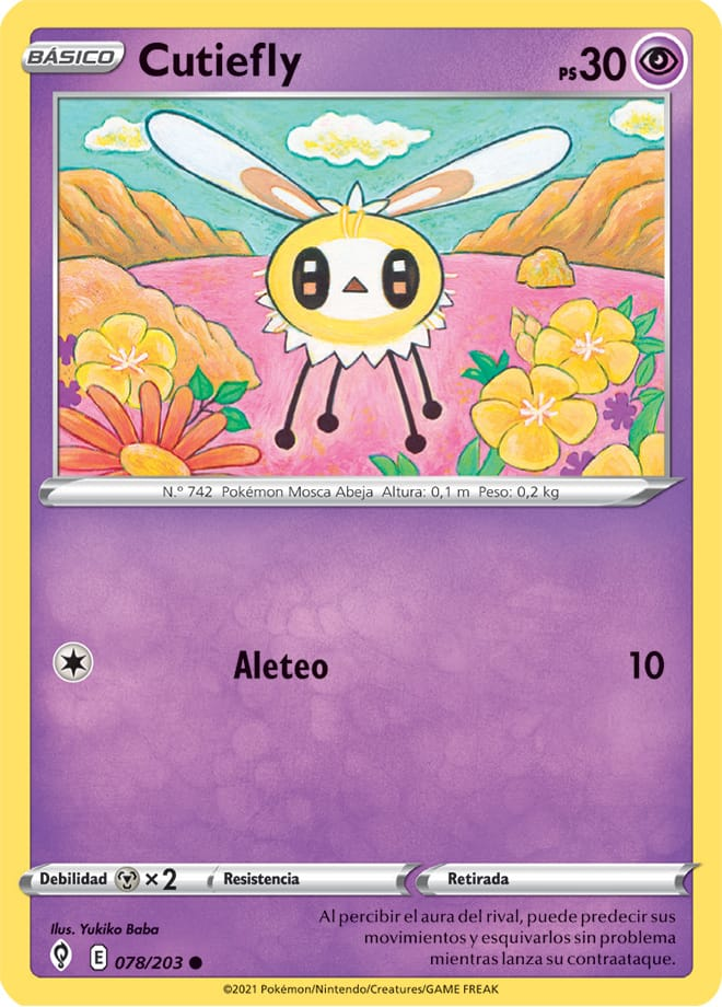 Cutiefly Cielos Evolutivos Trading Card Game Pok Mon