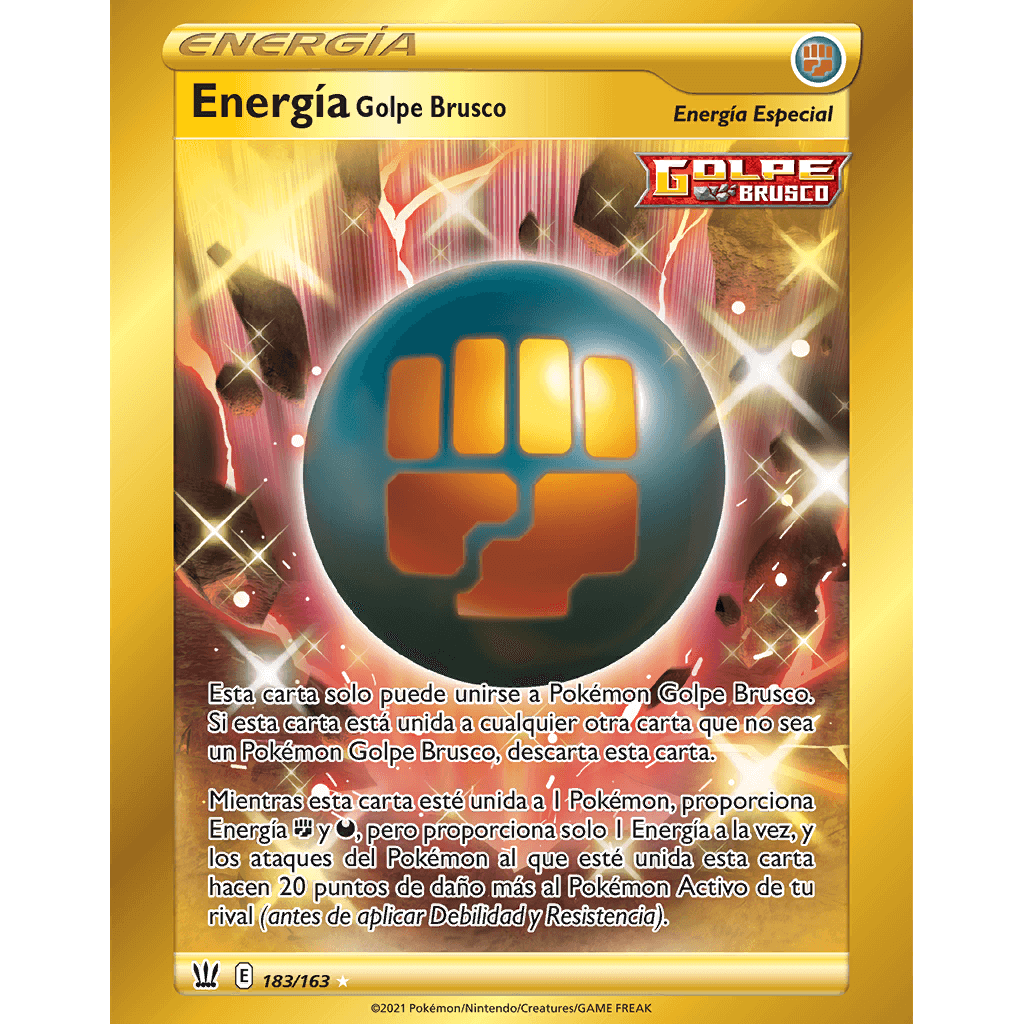 Energ A Golpe Brusco Estilos De Combate Trading Card Game