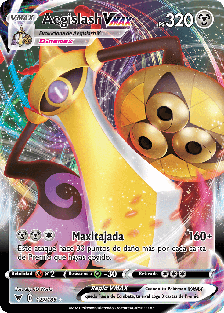 Aegislash Vmax Voltaje V Vido Trading Card Game