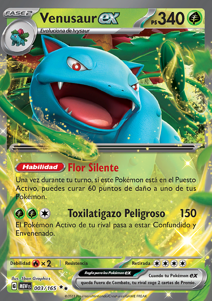 X 上的 Maestro Pokemon.：「Pokemon nº 3: Venusaur Tipo: planta/veneno 1º  Generación  / X