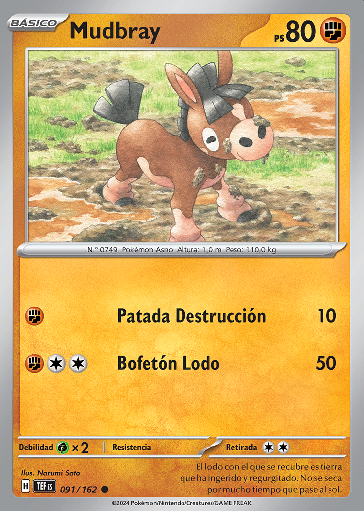 Mudbray (091/218) - Fuerzas Temporales - Trading Card Game :: Pokémon ...