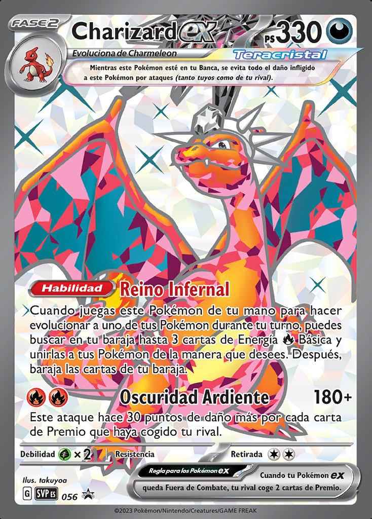 Charizard Ex 056 102 SV Black Star Promos Trading Card Game