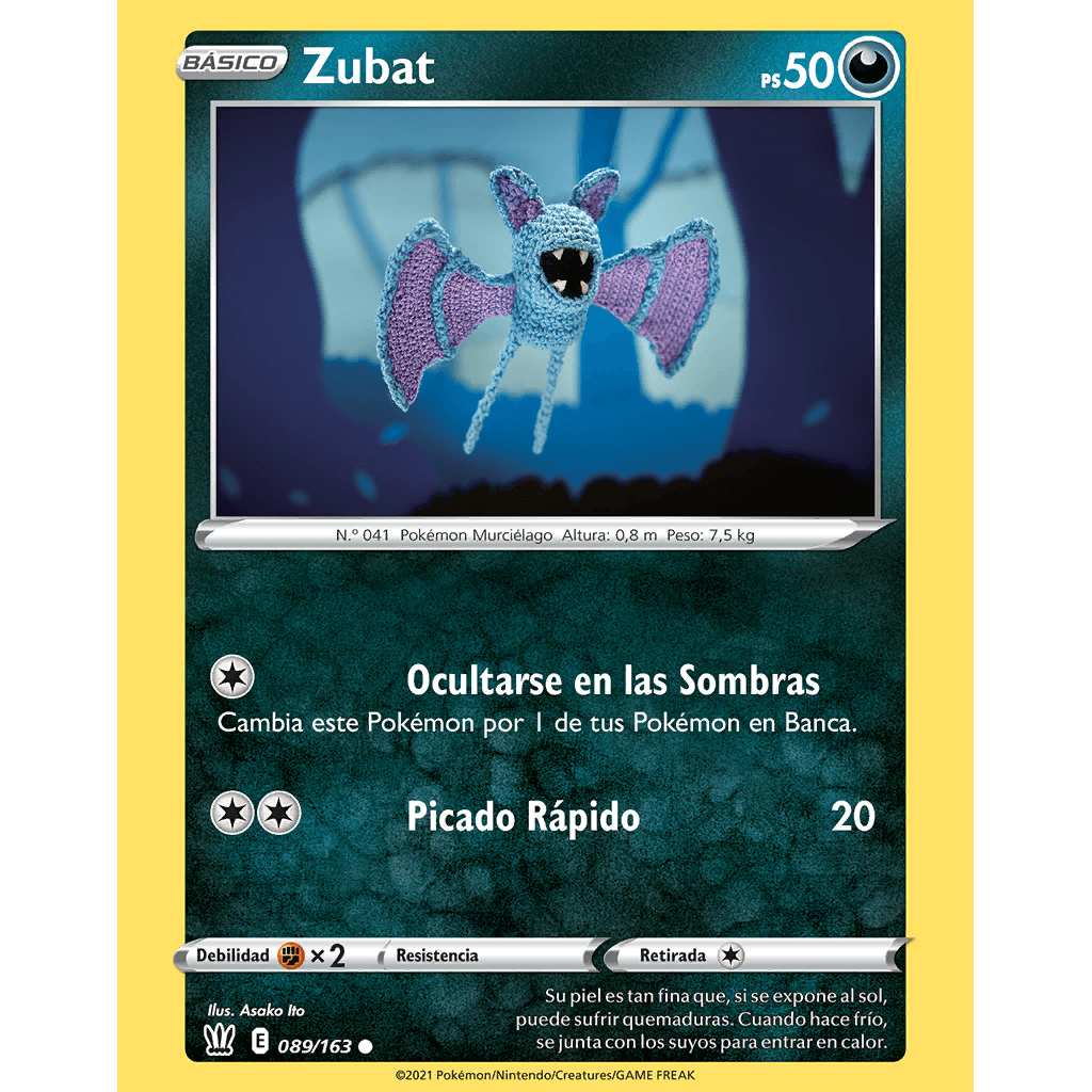 Zubat (089/163) - Estilos de Combate - Trading Card Game :: Pokémon Project