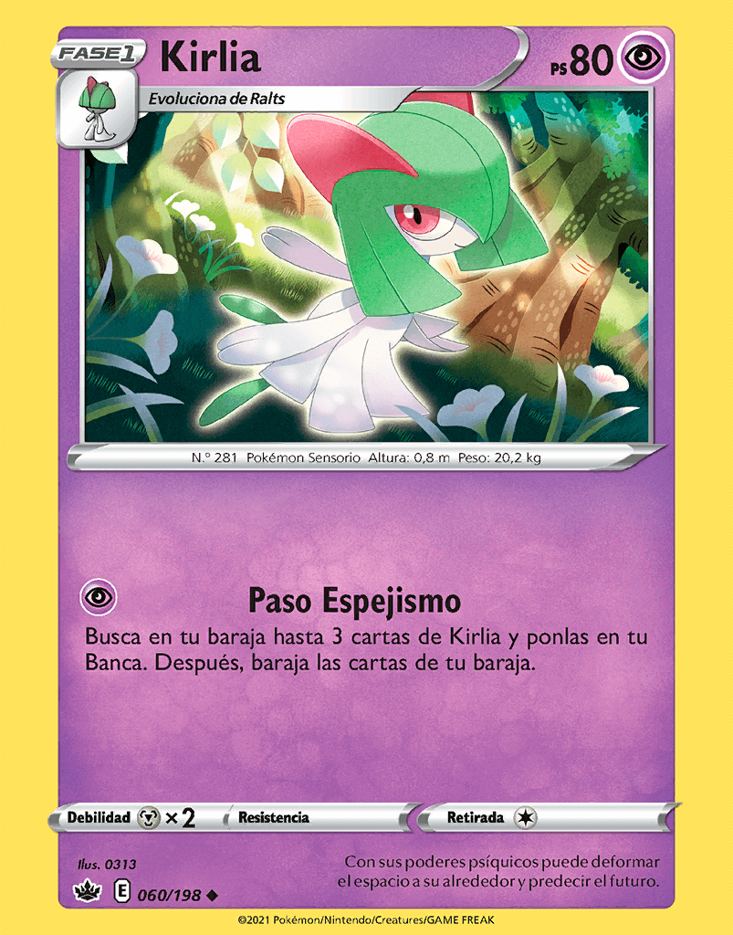 Kirlia (060/198) - Reinado Escalofriante - Trading Card Game :: Pokémon  Project