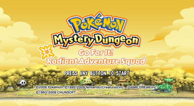 Descargar el ROM de Pokémon Mystery Dungeon - Go For It! Radiant Adventure Squad