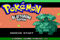 Pokémon - Blattgruene Edition (Germany)