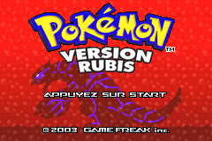 Pokémon - Version Rubis (France)