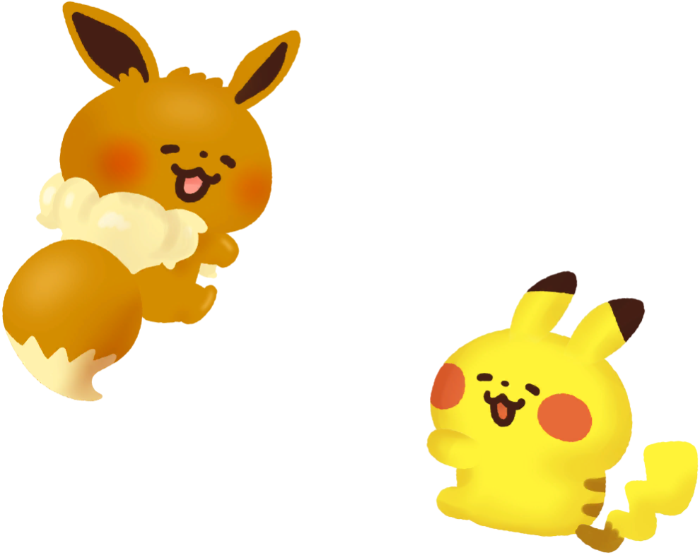 Accesorio de Pikachu e Eevee en Pokémon Smile