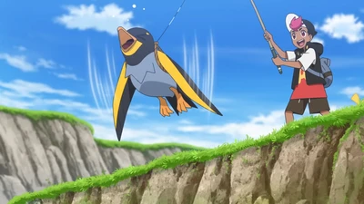 Flieg, Voltrel! Flieg! - Pokémon Horizonte