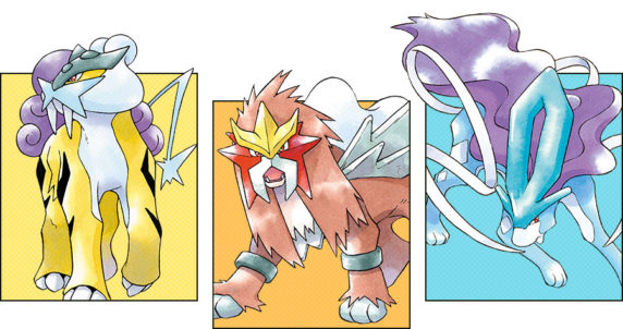 Perros Legendarios - Pokémon Cristal