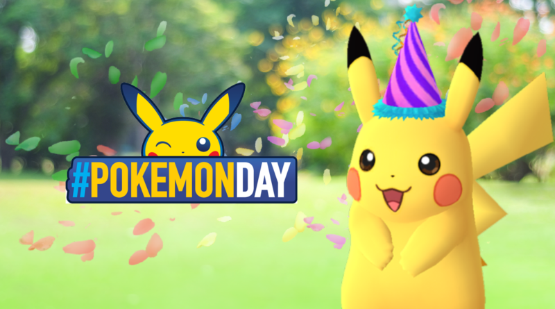 Pikachu con Gorro Festivo Pokémon Day en Pokémon GO