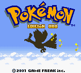 Pokémon Oro Pantalla Titulo