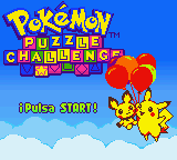 Pokémon Puzzle Challenge Pantalla Titulo