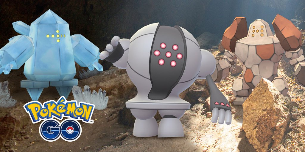 Trio de Regis en Pokémon GO